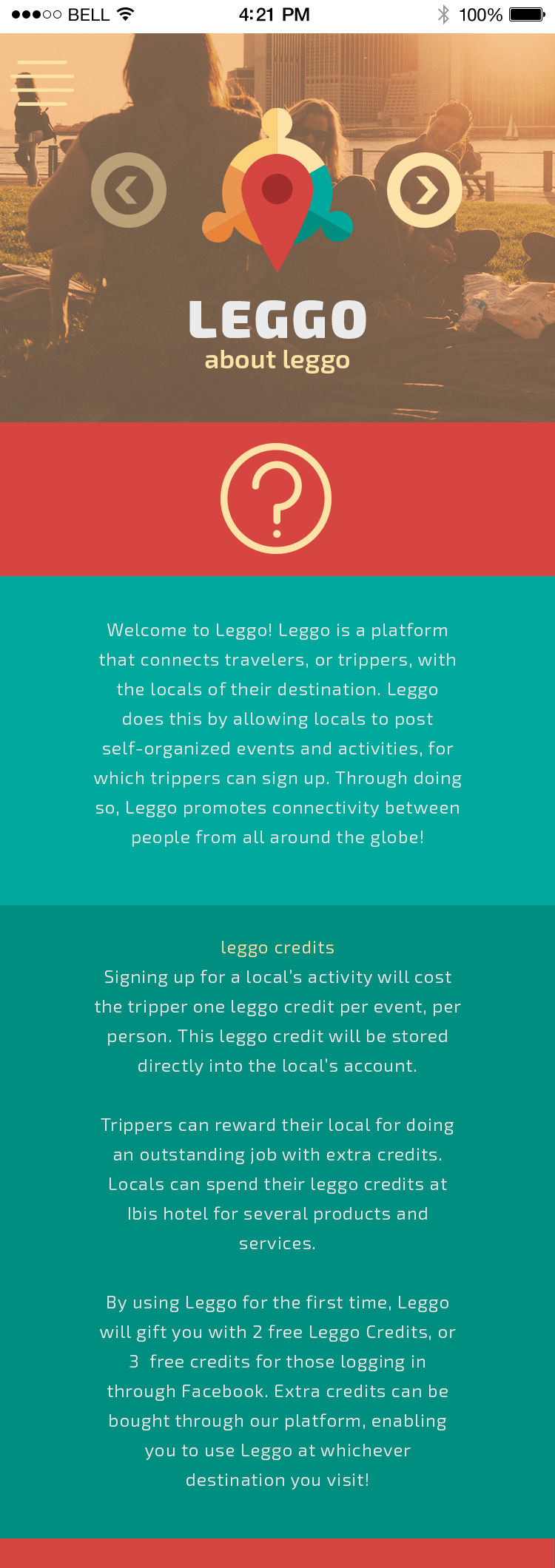 Leggo Info Page